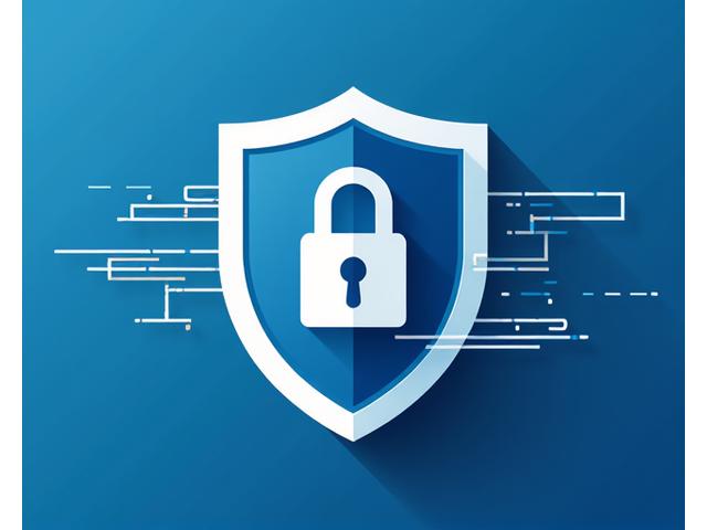 Illustration of a shield icon with stylized padlock and data protection symbols, signifying credit score security and privacy.